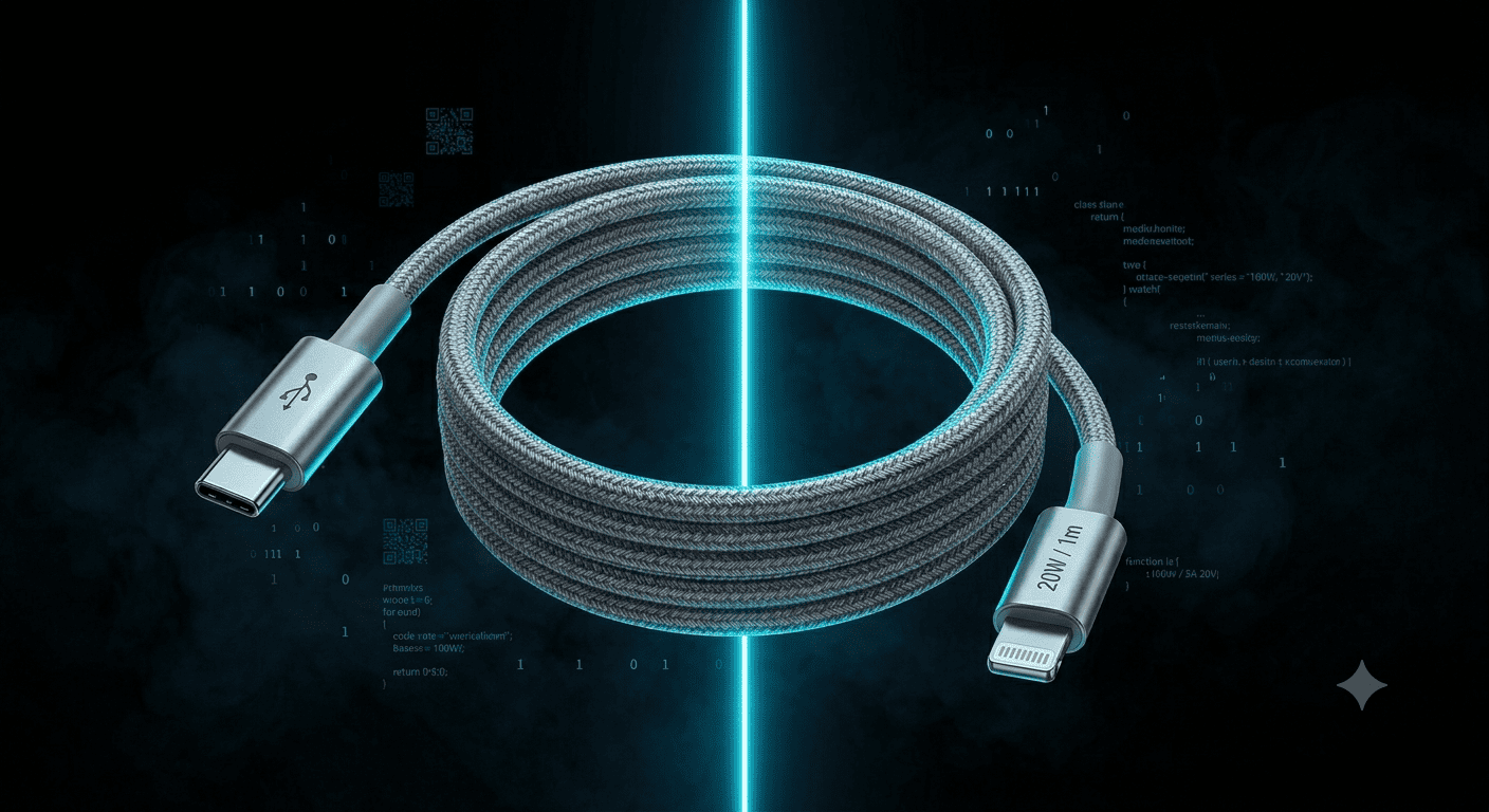 Оригінальний кабель Apple USB-C to Lightning 20W 1м